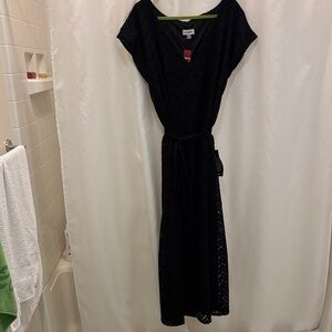 Avenue Elegant Black Maxi Dress